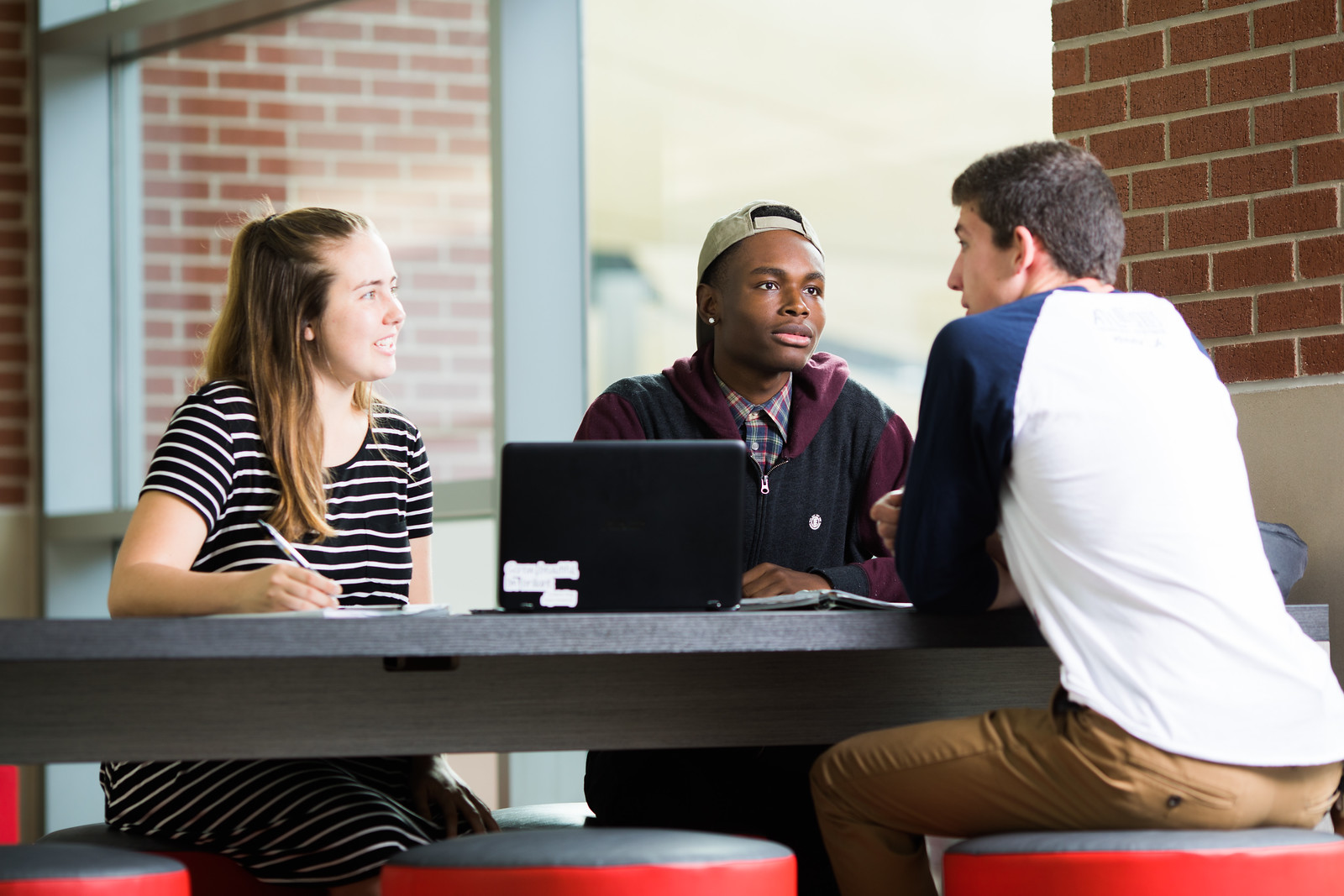 Students chatting