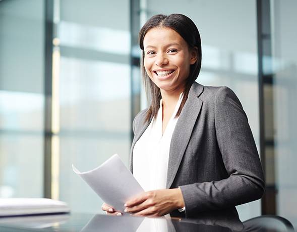 business team at a laptop