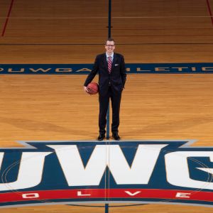 Dr. Kelly in the UWG Coliseum