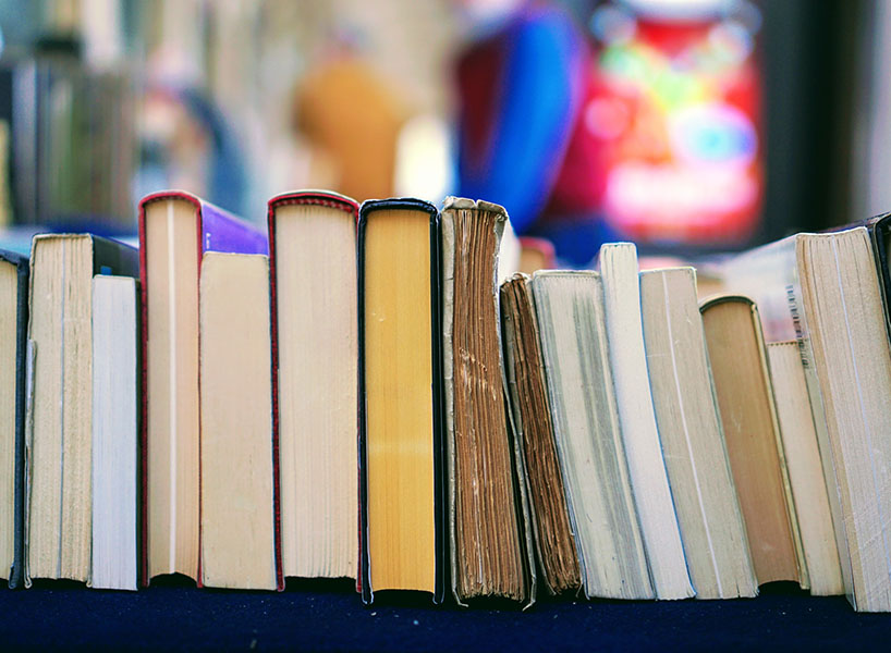 books on a shelf