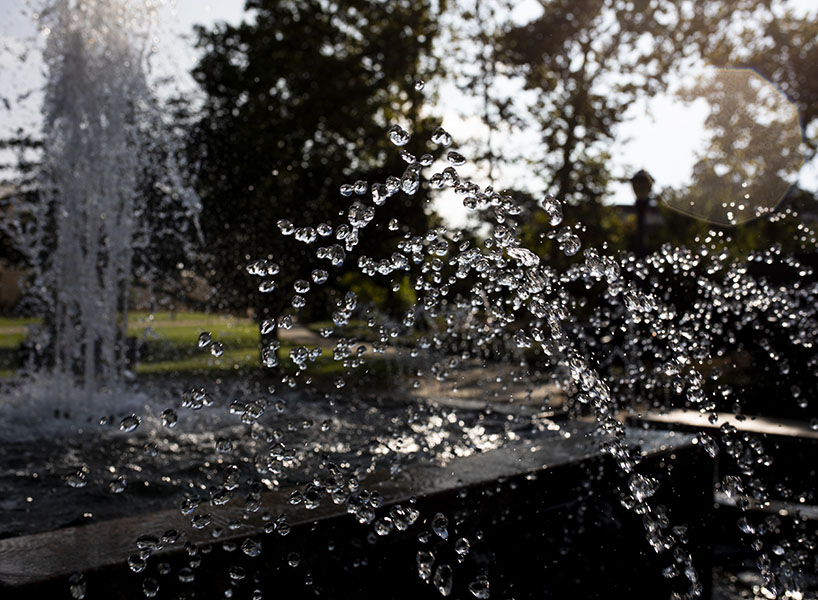 campus fountain