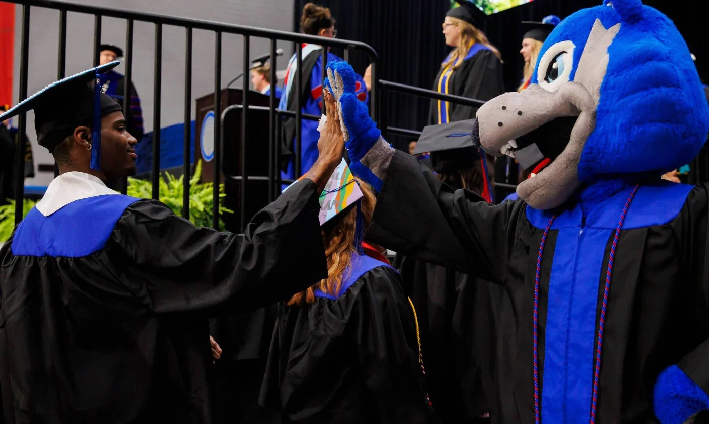 graduating student at the graduation ceremony