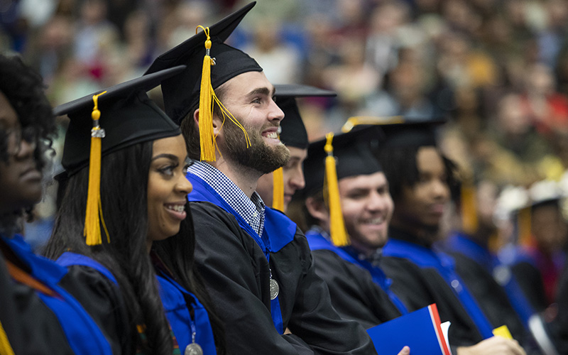 students in graduation