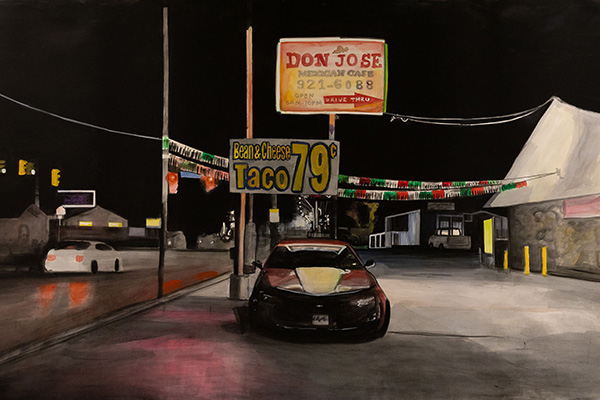 Painting of a car