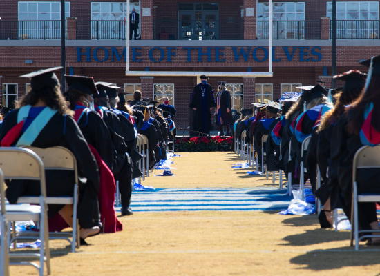 UWG students graduating. 