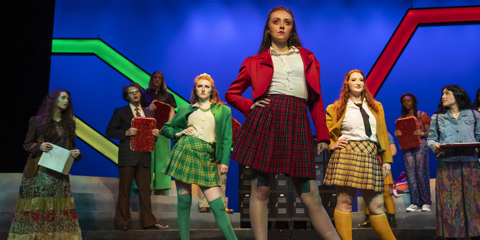 students performing in Heathers: The Musical