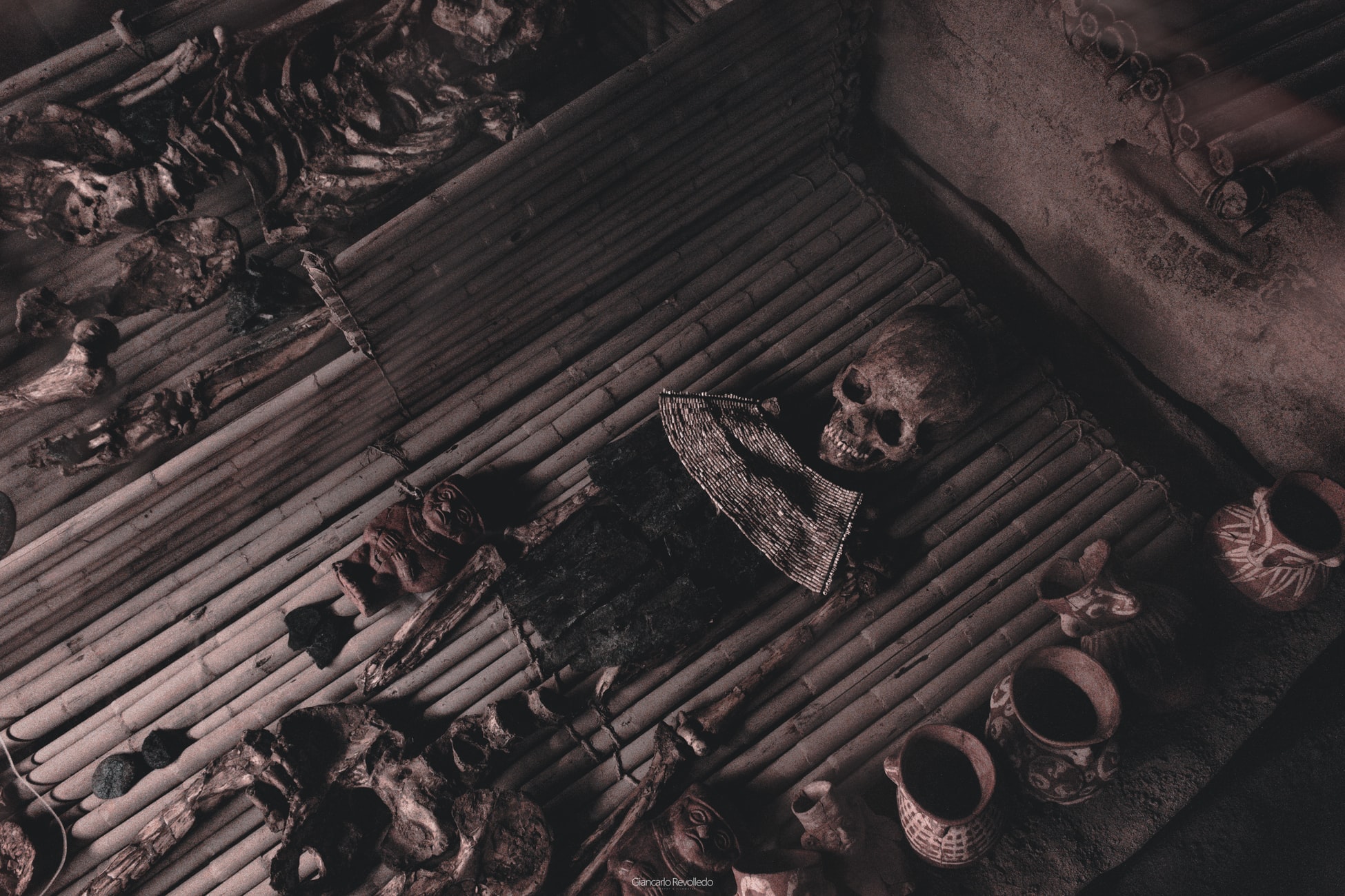 Site Museum Huaca Rajada - Sipan, Peru: Image of bones