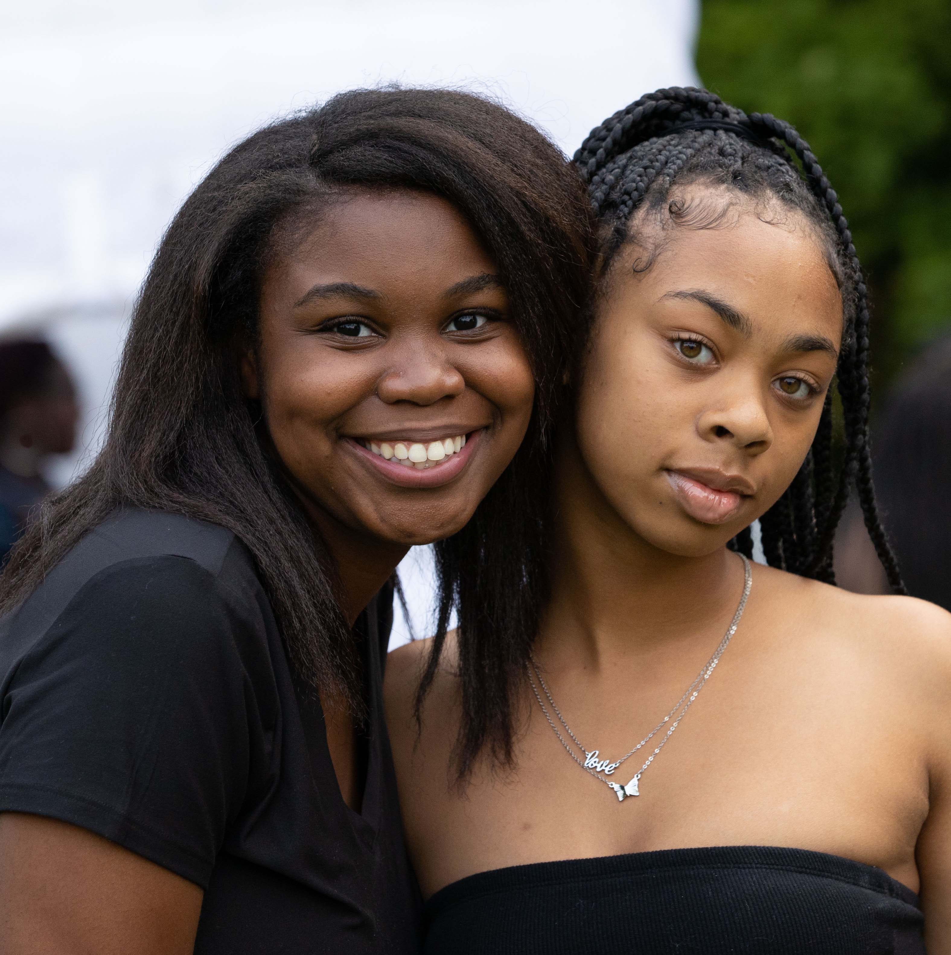Two female African American students