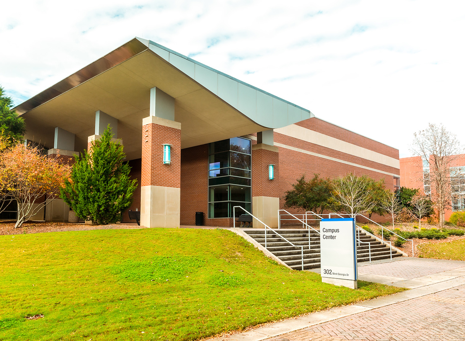 campus center front patio