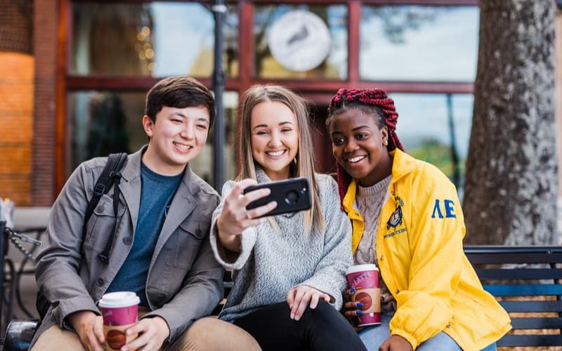 Students at the Carrollton Square