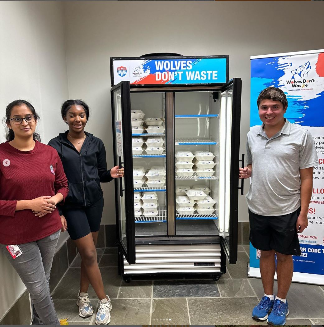 Wolf Haven fridge stocked with meals free to grab.