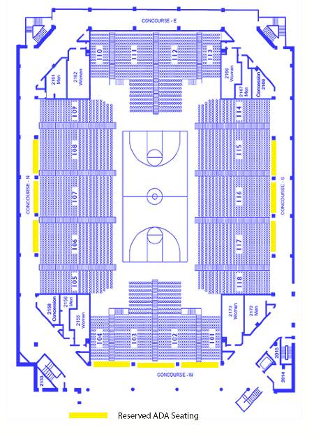 Coliseum Seating Charts Uwg