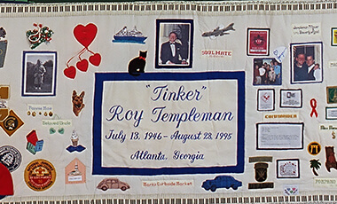 A panel of the AIDS Memorial Quilt, known as the largest piece of community folk art in the world, will be on display at the University of West Georgia. The display will be up through Sept. 19 from 10 a.m.- 7 p.m. in the third floor atrium in the Humanities Building.