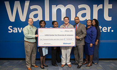 The University of West Georgia will launch an initiative aimed to make the campus and community at large even more welcoming and inclusive, thanks to a recent $10,000 donation from the Walmart Foundation.