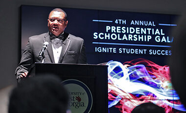 For Blake Ricaud, receiving a presidential scholarship from the University of West Georgia signified a strong bond between him and the university - one that stirred him to work harder.