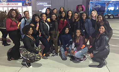 Agnes Hina, a junior studying mass communications at the University of West Georgia, shares her story of participating in the Super Bowl halftime show.