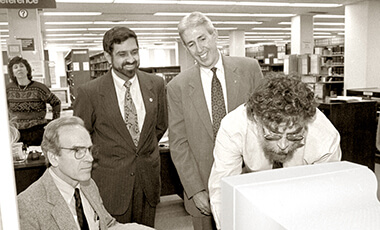 Imagine a current University of West Georgia student, Starbucks latte in hand, scanning the stacks of Ingram Library for a specific text. Now flash back to 1968, and imagine a West Georgia College student searching the shelves for that same book. While these two individuals may seem drastically different, look closer and you’ll find they share something key in common: they’re both looking for answers.