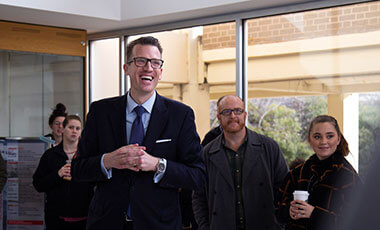 Ahead of his April 1 start date as the next president of the University of West Georgia, Dr. Brendan Kelly visited campus earlier this week to meet with students, faculty, staff and community leaders.