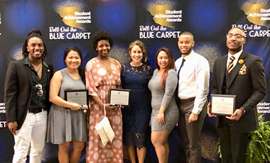 The University of West Georgia rolled out the blue carpet last week, recognizing more than 100 students who have served as leaders on campus this year during the 2018 Student Achievement Awards.