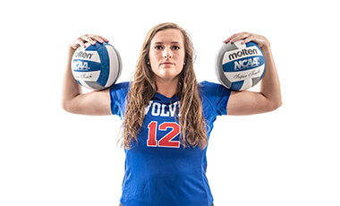 If she can help it, McKenna Wharton’s not going to have a desk job. Her feet are too accustomed to constantly moving to allow that. Wharton, an outside hitter on the University of West Georgia volleyball team, plans to apply to nursing schools after she graduates from UWG in May 2020 with a bachelor’s degree in health and community wellness.