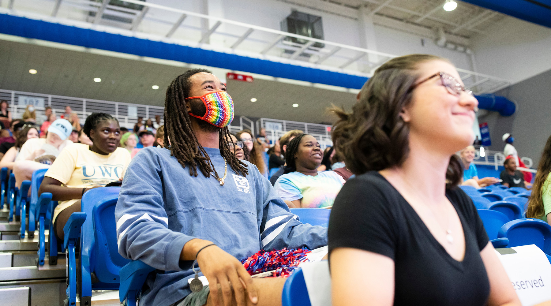 uwg students employees speaking with uwg students